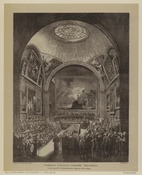 Sala del Consiglio Comunale, Guildhall, Città di Londra, 1808